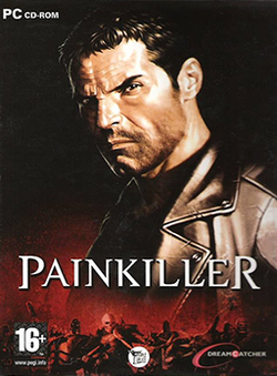 Box artwork for Painkiller.