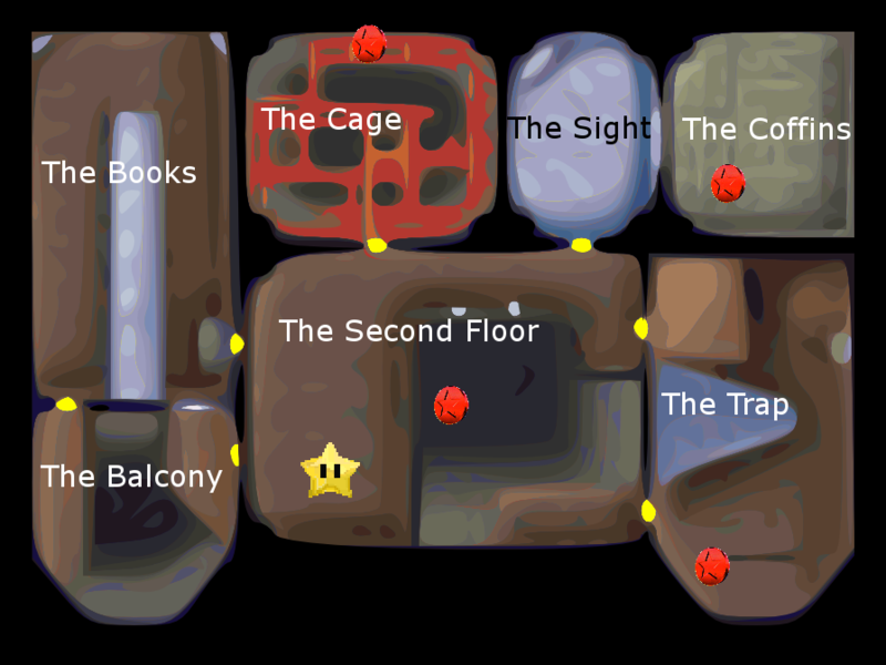 File:SM64DS Big Boo's Haunt Second Floor Red Coins Map.png