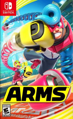 Box artwork for ARMS.
