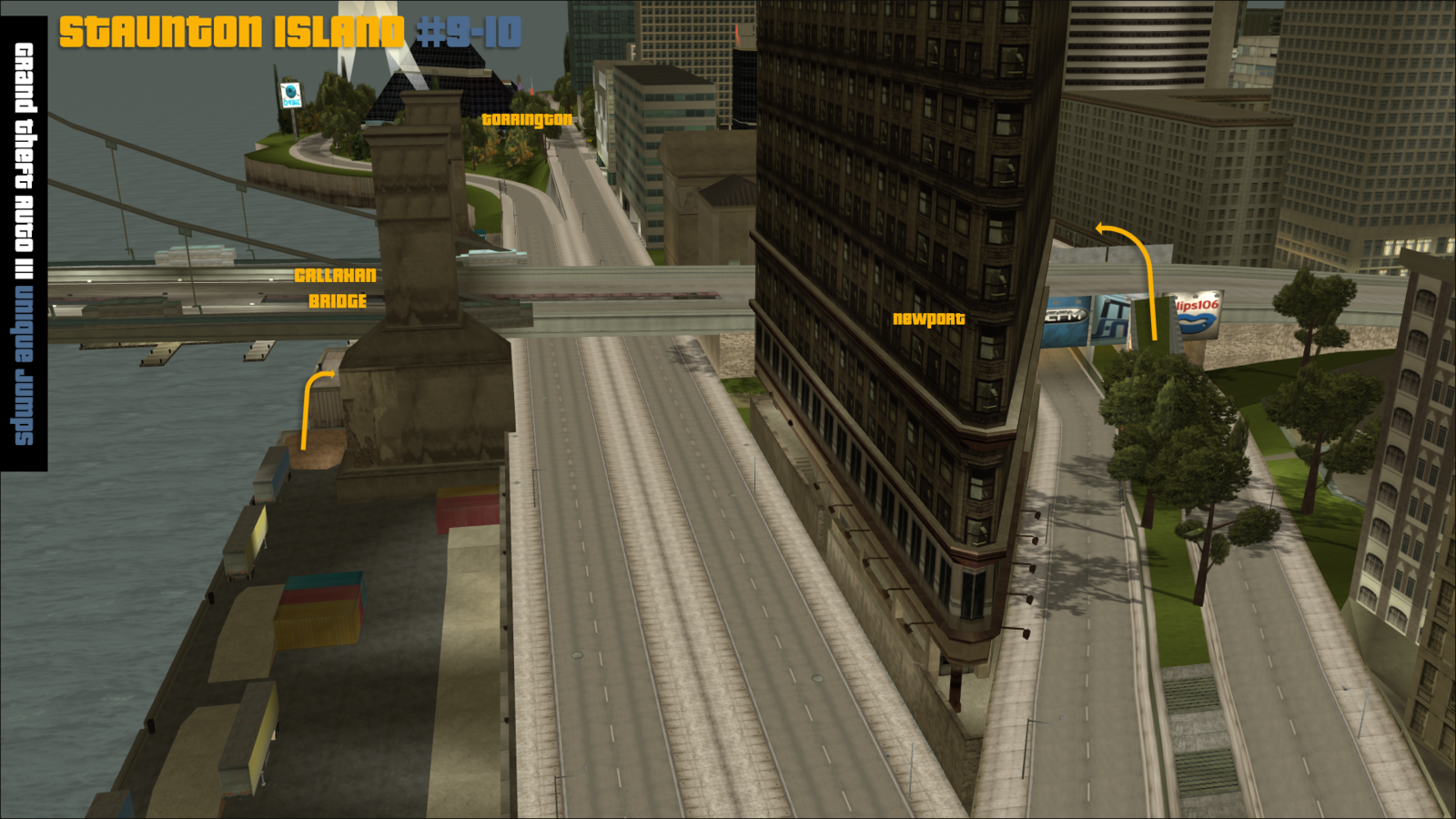 Grand Theft Auto III/Unique Stunt Jumps — StrategyWiki | Strategy guide ...