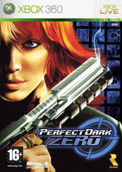 Box artwork for Perfect Dark Zero.