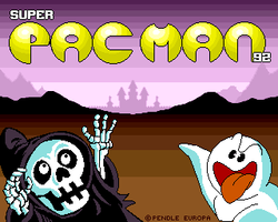 Box artwork for Super Pac-Man '92.