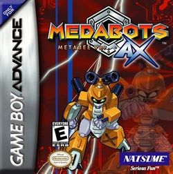 Box artwork for Medabots AX: Metabee and Rokusho.