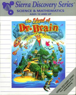 Box artwork for The Island of Dr. Brain.