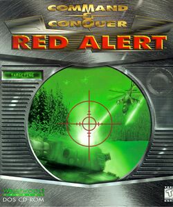 Box artwork for Command & Conquer: Red Alert.