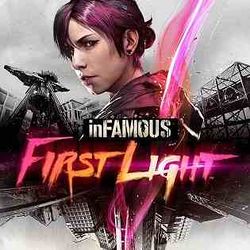 Box artwork for InFAMOUS: First Light.