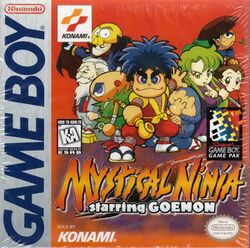 Box artwork for Mystical Ninja Starring Goemon (Game Boy).