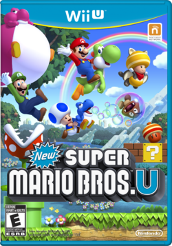 Box artwork for New Super Mario Bros. U.