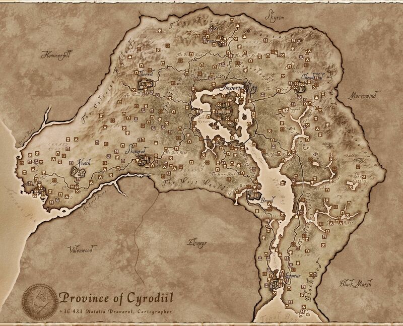 The Elder Scrolls Iv Oblivionmap — Strategywiki The Video Game
