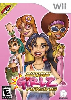 Box artwork for Action Girlz Racing.
