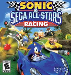 Box artwork for Sonic & Sega All-Stars Racing.