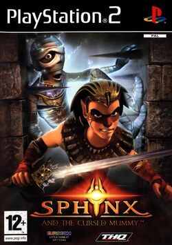 Box artwork for Sphinx and the Cursed Mummy.