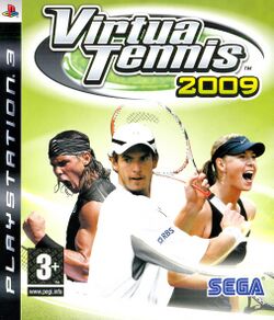 Box artwork for Virtua Tennis 2009.