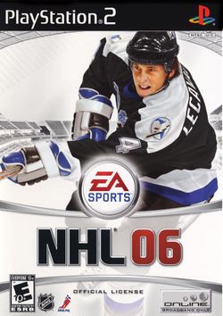 Box artwork for NHL 06.