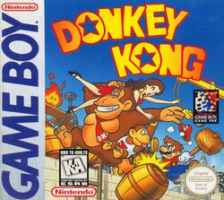 Box artwork for Donkey Kong (Game Boy).
