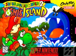 Box artwork for Yoshi's Island: Super Mario World 2.