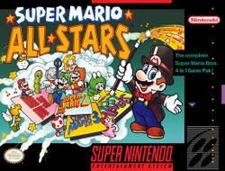 Box artwork for Super Mario All-Stars.