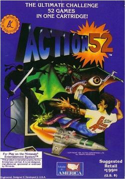 The logo for Action 52.