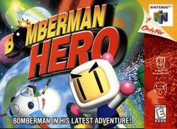Box artwork for Bomberman Hero.