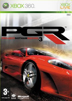 Box artwork for Project Gotham Racing 3.