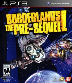 Box artwork for Borderlands: The Pre-Sequel!.