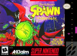 Box artwork for Todd McFarlane's Spawn: The Video Game.