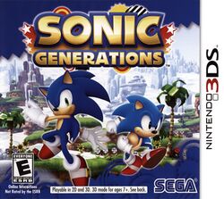 Box artwork for Sonic Generations (Nintendo 3DS).