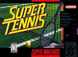 Box artwork for Super Tennis.