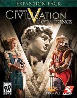 Box artwork for Sid Meier's Civilization V: Gods & Kings.