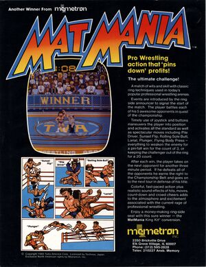 Mat Mania arcade flyer.jpg
