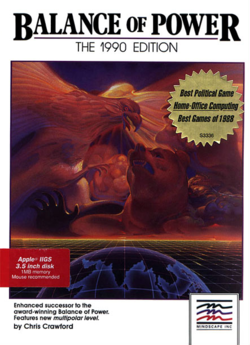Box artwork for Balance of Power: The 1990 Edition.