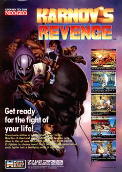 Box artwork for Karnov's Revenge.