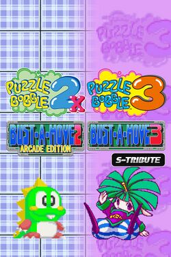 Box artwork for Puzzle Bobble 2X / Bust-A-Move 2 Arcade Edition & Puzzle Bobble 3 / Bust-A-Move 3 S-Tribute.
