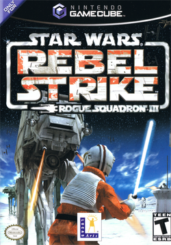 Box artwork for Star Wars Rogue Squadron III: Rebel Strike.