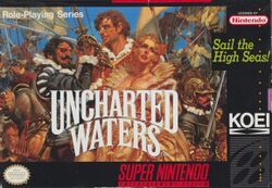 Box artwork for Uncharted Waters.