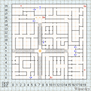 Wizardry 1 NES Floor 6 map.png