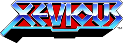 The logo for Xevious.