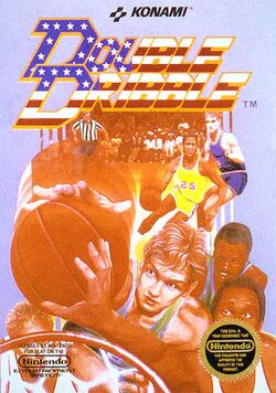 Box artwork for Double Dribble.