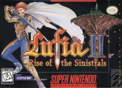 Box artwork for Lufia II: Rise of the Sinistrals.