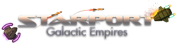 Box artwork for Starport: Galactic Empires.