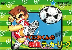 Box artwork for Kunio-kun no Nekketsu Soccer League.