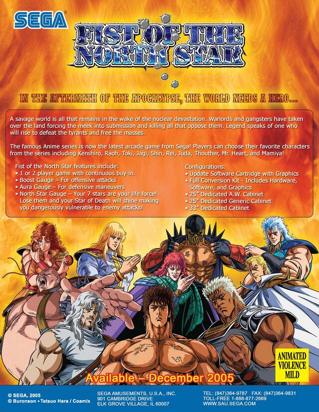 Fist of the North Star (arcade) — StrategyWiki | Strategy guide