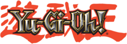The logo for Yu-Gi-Oh!.