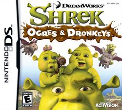 Box artwork for Shrek: Ogres and Dronkeys.