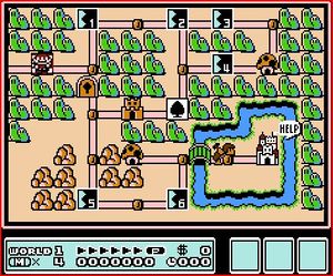 Super Mario Bros 3 World 1 Map 