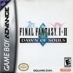 Box artwork for Final Fantasy I & II: Dawn of Souls.