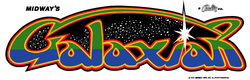 The logo for Galaxian.