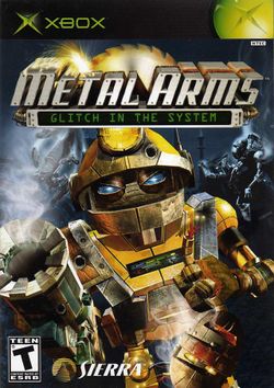 Box artwork for Metal Arms: Glitch in the System.