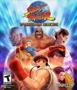 Box artwork for Street Fighter 30th Anniversary Collection.