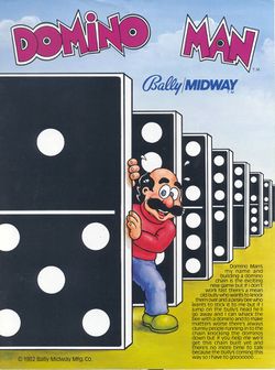 Box artwork for Domino Man.